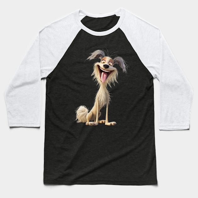 Funny Dog Baseball T-Shirt by 1AlmightySprout